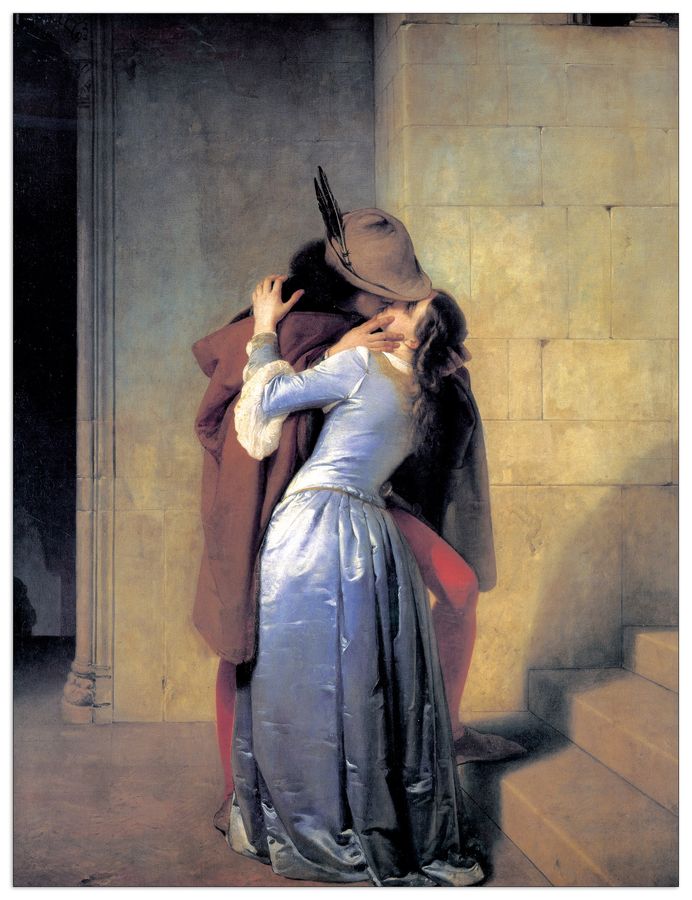Hayez - THE KISS, Decorative MDF Panel (107x140cm)