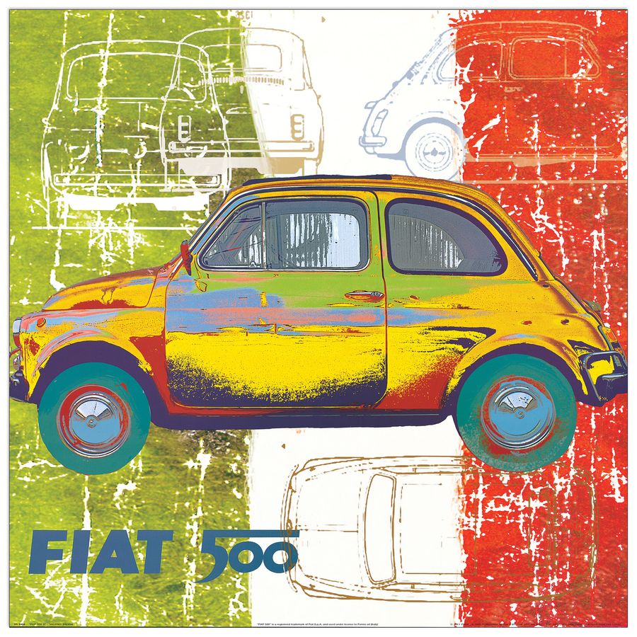 artopweb Salvini - Pop 500 II Decorative MDF Panel (50x50cm)