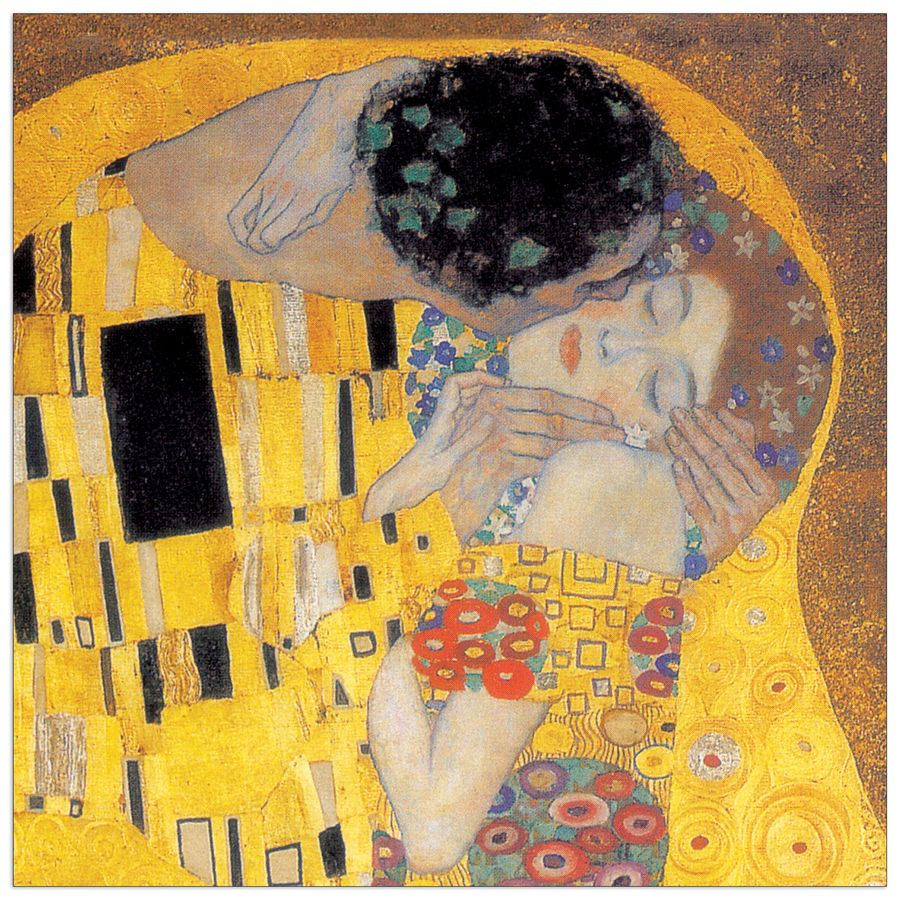 Klimt - Il Bacio Detail, Decorative MDF Panel (30x30cm)