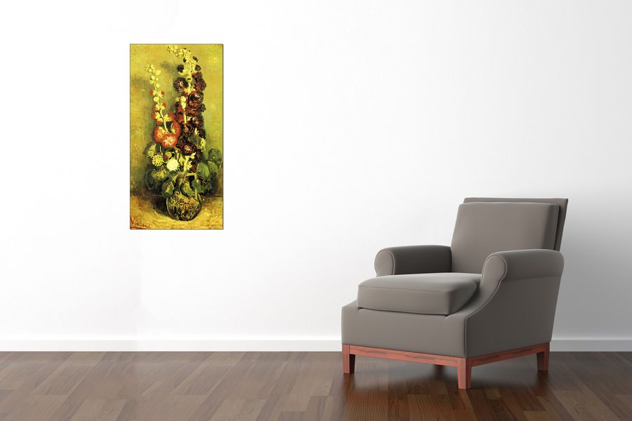 Van Gogh Vincent - Hollyhocks, Decorative MDF Panel (50x100cm)