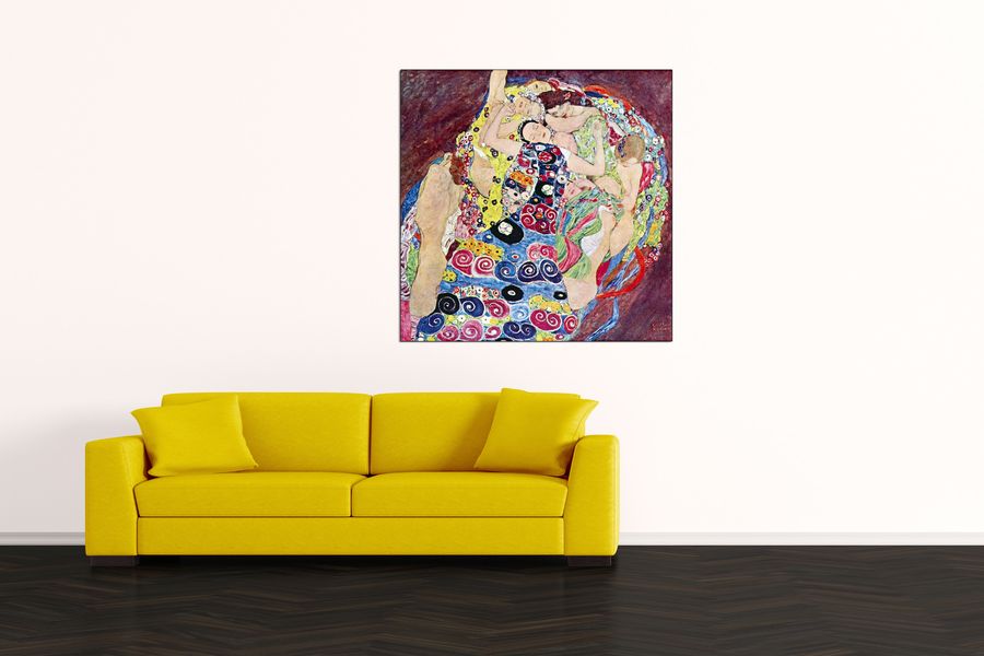 Klimt Gustav - Virgins, Decorative MDF Panel (100x100cm)
