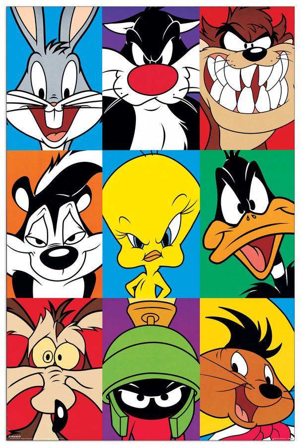 Null - Looney-Tunes, Decorative MDF Panel (61x91cm)