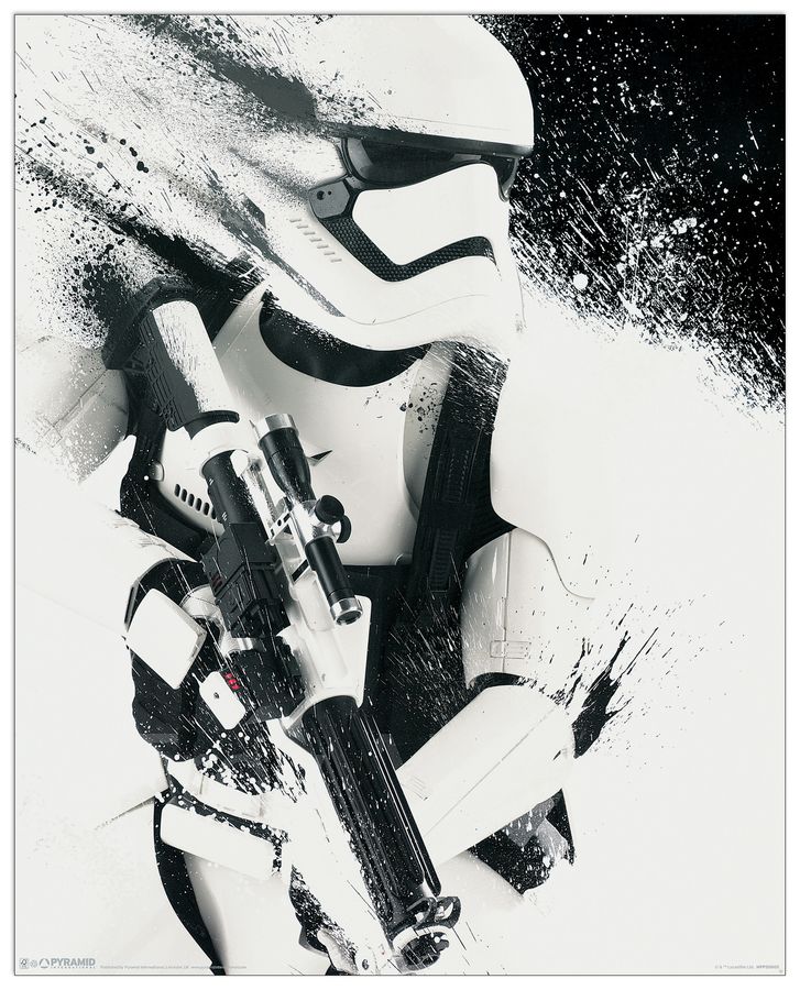 Star wars Episode VII Stormtrooper paint, Decorative MDF Panel (40x50cm)