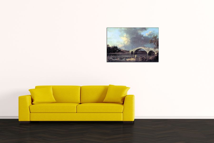 Canaletto - Bridge, Decorative MDF Panel (90x60cm)