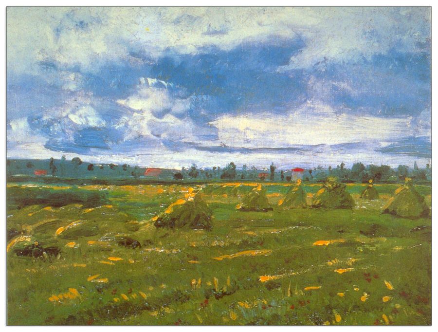 Van Gogh Vincent - Stacks, Decorative MDF Panel (120x90cm)