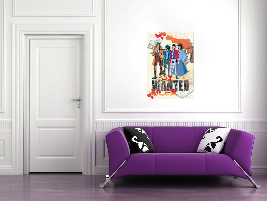 Monkey Punch - Lupin III, Decorative MDF Panel (68x98cm)