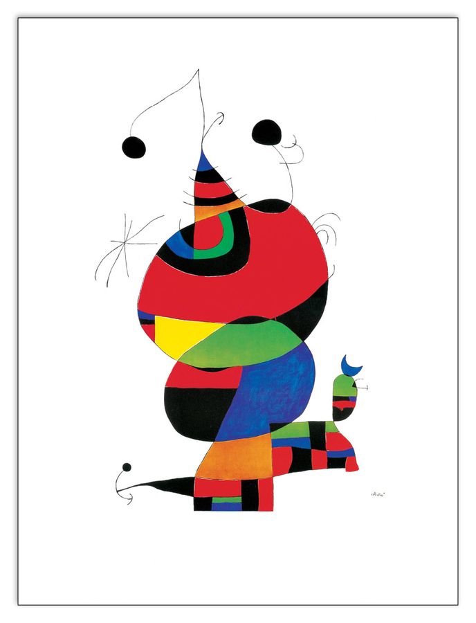 MirÒ - Hommage A Picasso, Decorative MDF Panel (60x80cm)