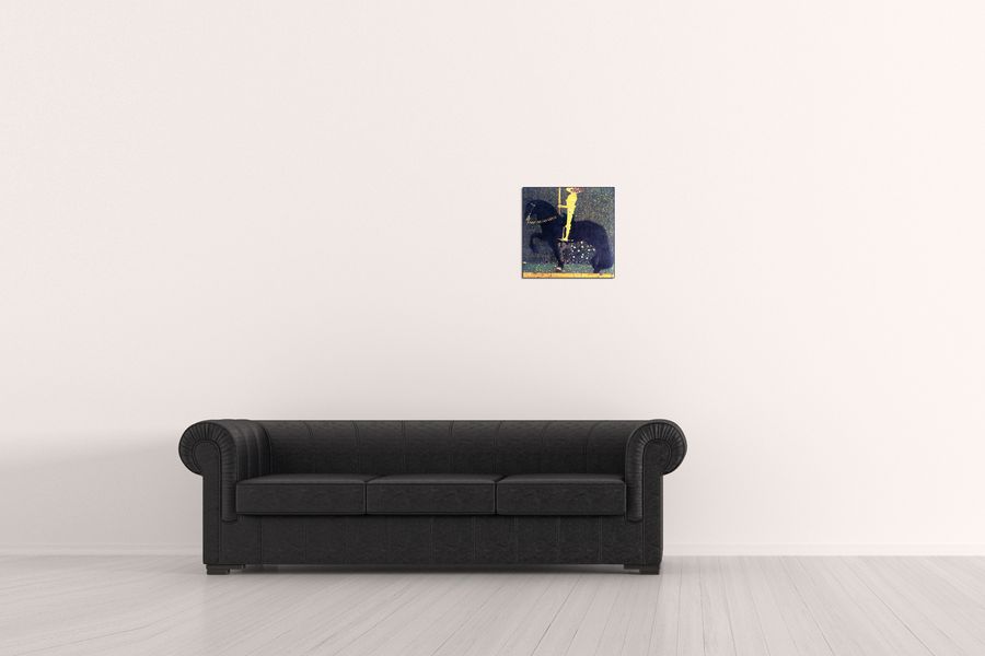 Klimt Gustav - The life of a struggle (The Golden Knights), Decorative MDF Panel (30x30cm)