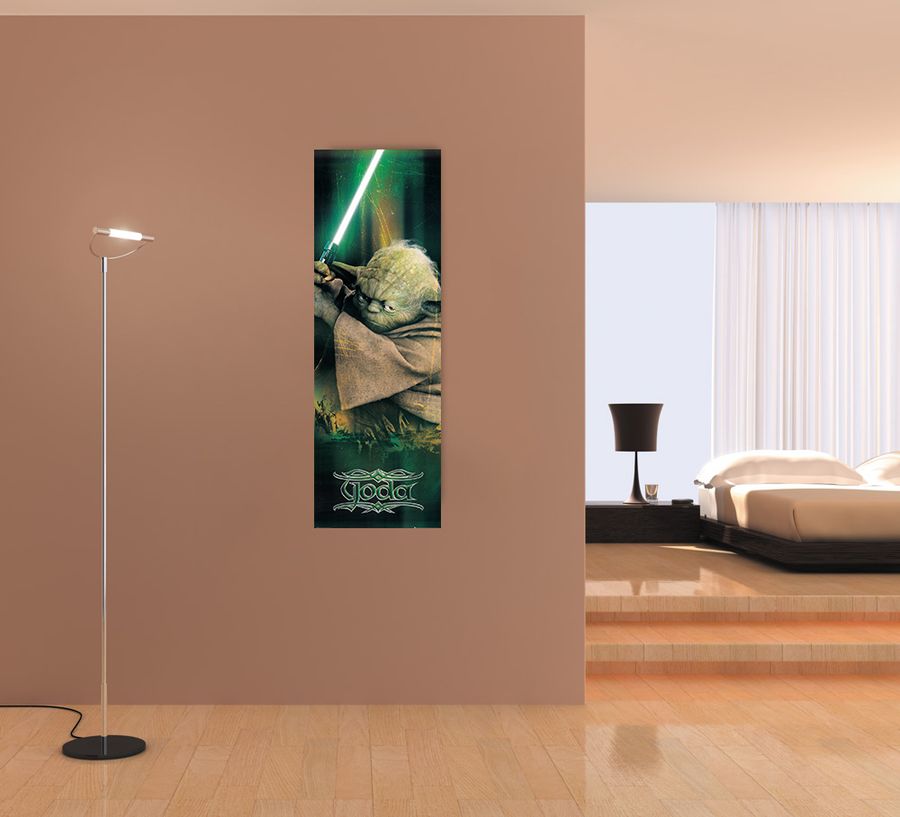 Null - Star Wars, Yoda, Decorative MDF Panel (53x158cm)