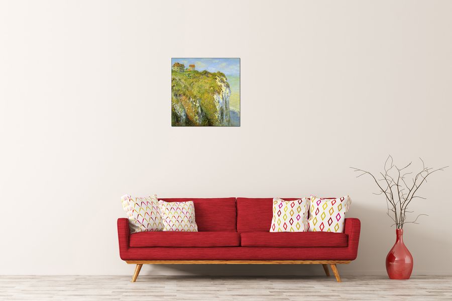 Monet Claude - Cliffs, Decorative MDF Panel (50x50cm)