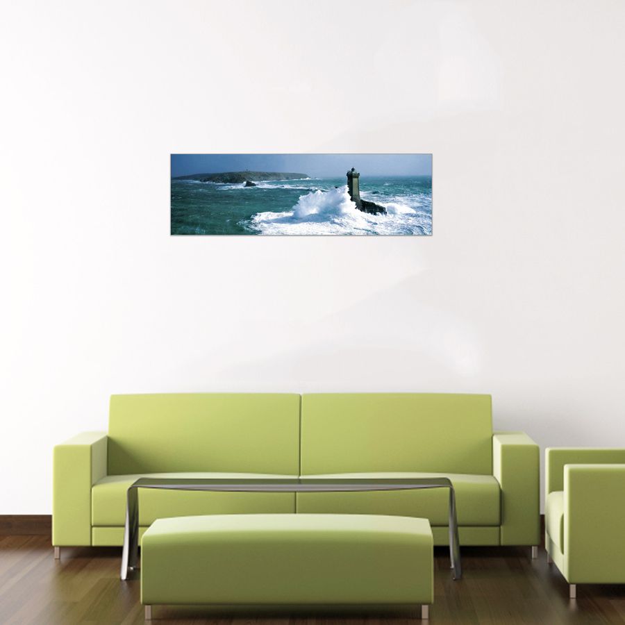 Plisson - Point Du Raz - Phare De La Vieille, Decorative MDF Panel (87x25cm)