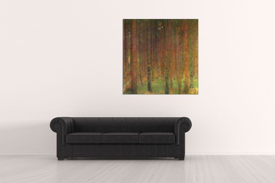 Klimt Gustav - Tannenwald II, Decorative MDF Panel (100x100cm)