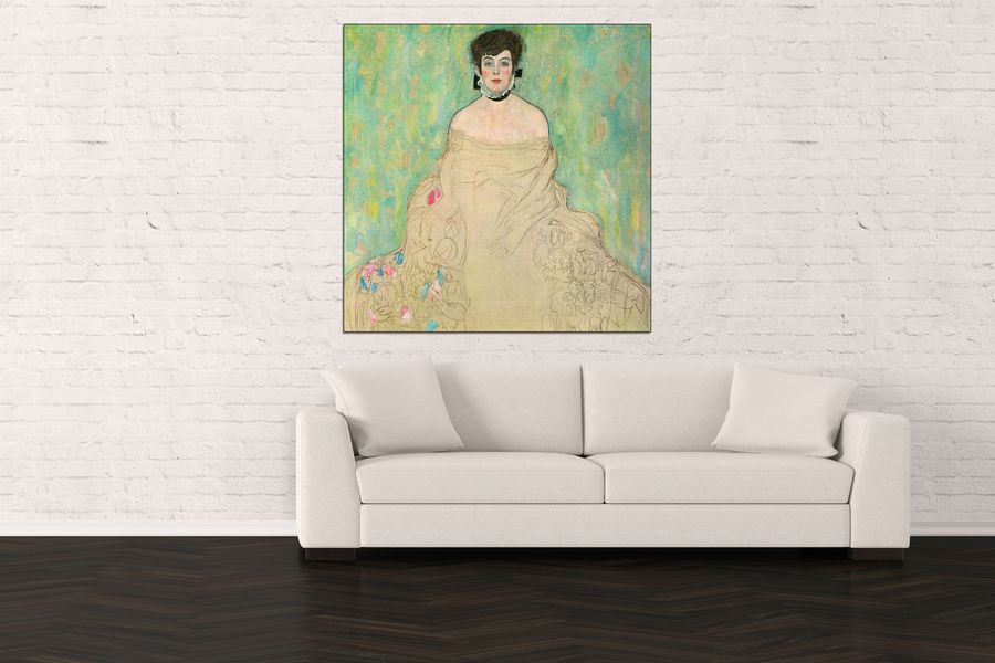 Klimt Gustav - Portrait of Amalie Zuckerkandl, Decorative MDF Panel (100x100cm)