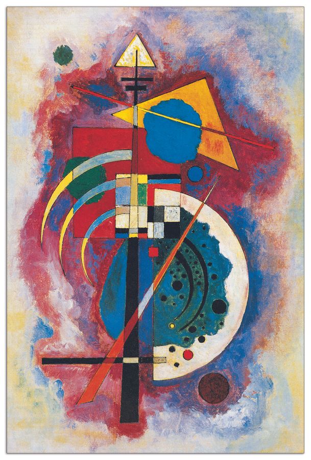 Vassily Kandinsky - Omaggio a Grohmann, Decorative MDF Panel (90x135cm)