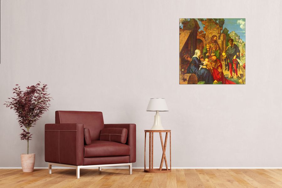 Albrecht Dürer - Adoration of the Magi, Decorative MDF Panel (70x70cm)
