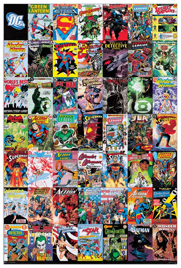 Dc Comics - Montage, Decorative MDF Panel (60x90cm)