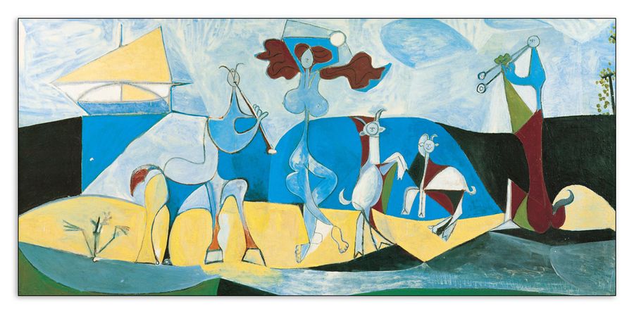 Picasso - La Joie De Vivre Au Antopolis, Decorative MDF Panel (97x45cm)