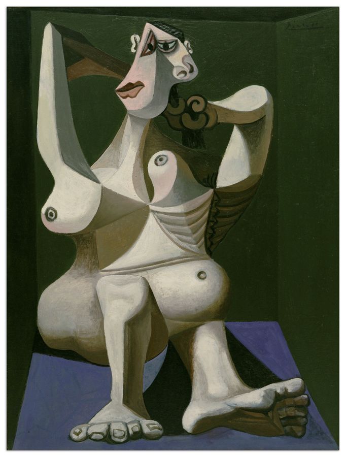 Picasso - Woman Dressing Her Hair, Decorative MDF Panel (60x80cm)