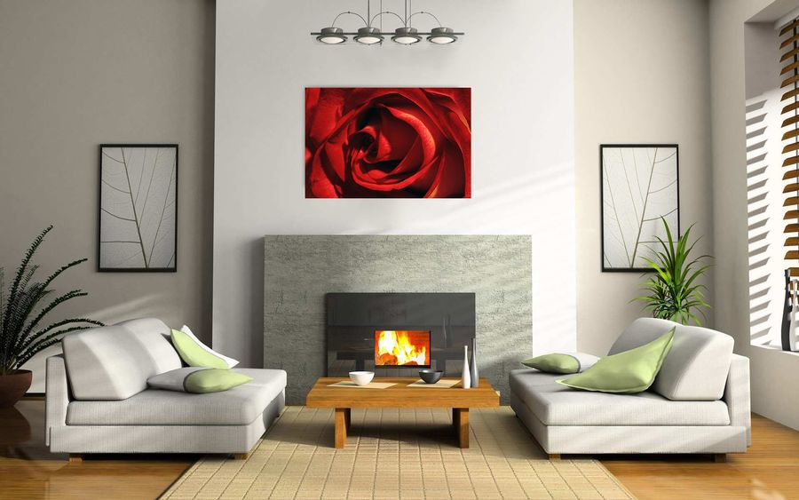 Studio - Rosa Rossa, Decorative MDF Panel (90x60cm)