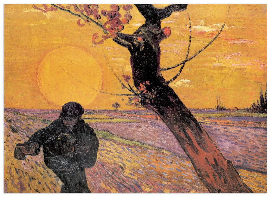 Van Gogh - Le Semeur, Decorative MDF Panel (100x72cm)