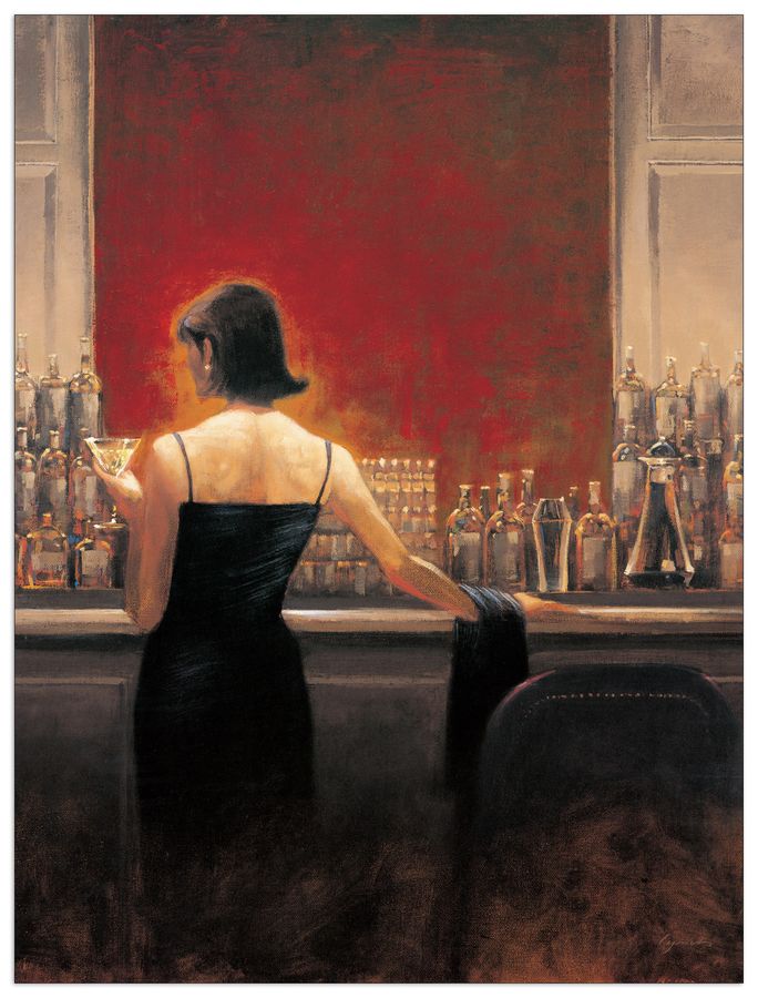 Lynch - Evening Lounge, Decorative MDF Panel (60x80cm)