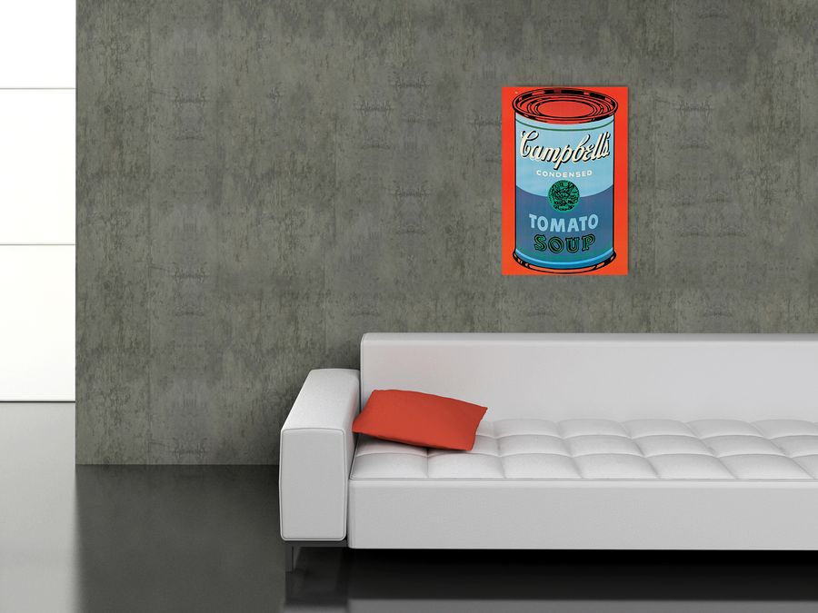 Warhol - Campbell's Soup Can, 1965, Decorative MDF Panel (60x90cm)