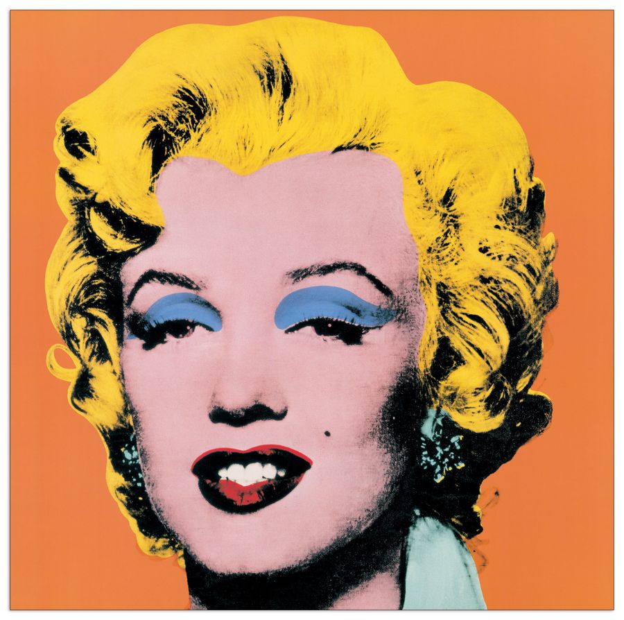 Warhol - Shot Orange Marilyn, 1964, Decorative MDF Panel (65x71cm)