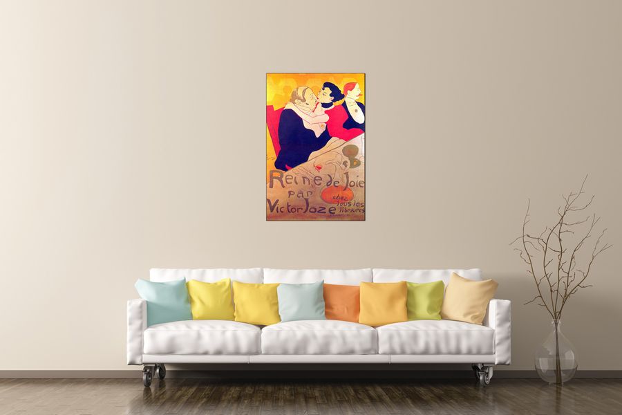 Toulouse-lautrec - Rene de Joie, Decorative MDF Panel (60x90cm)