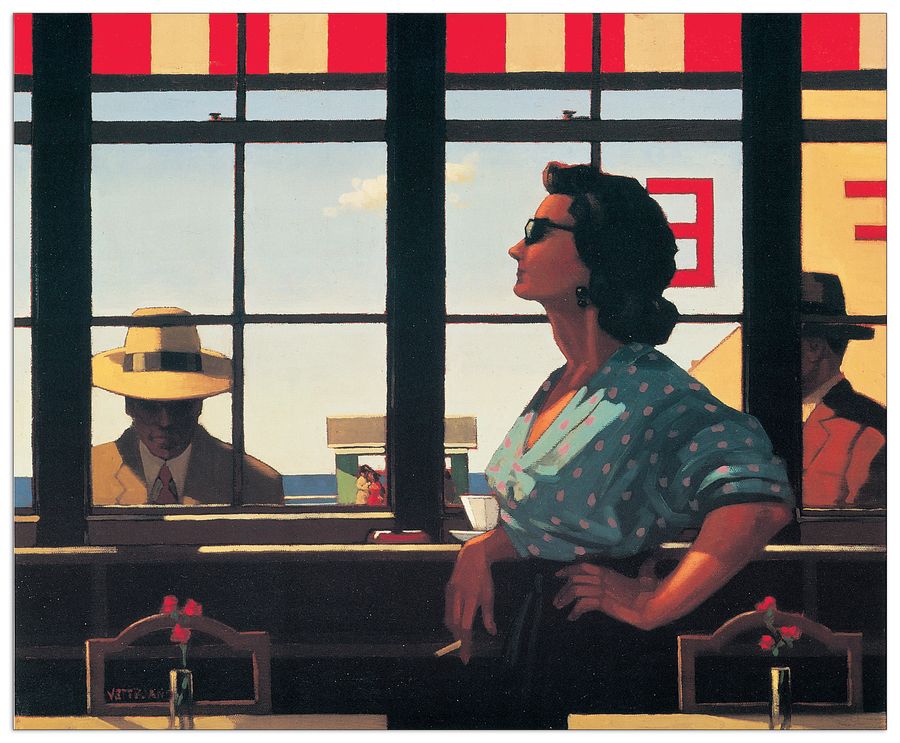 Vettriano - A Date With Fate, Decorative MDF Panel (36x30cm)