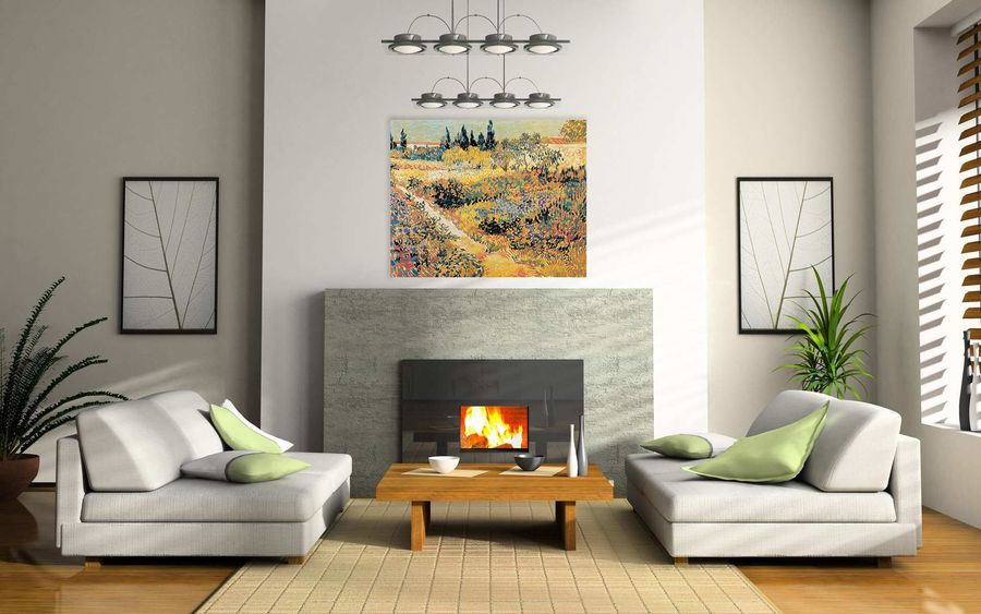 Van Gogh - Garden In Full Bloom, Decorative MDF Panel (100x80cm)