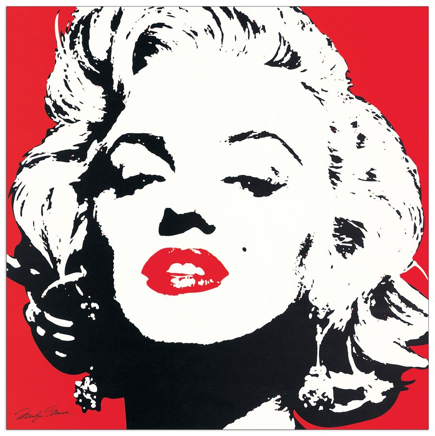 Anonymous - Marilyn Monroe, Decorative MDF Panel (40x40cm)