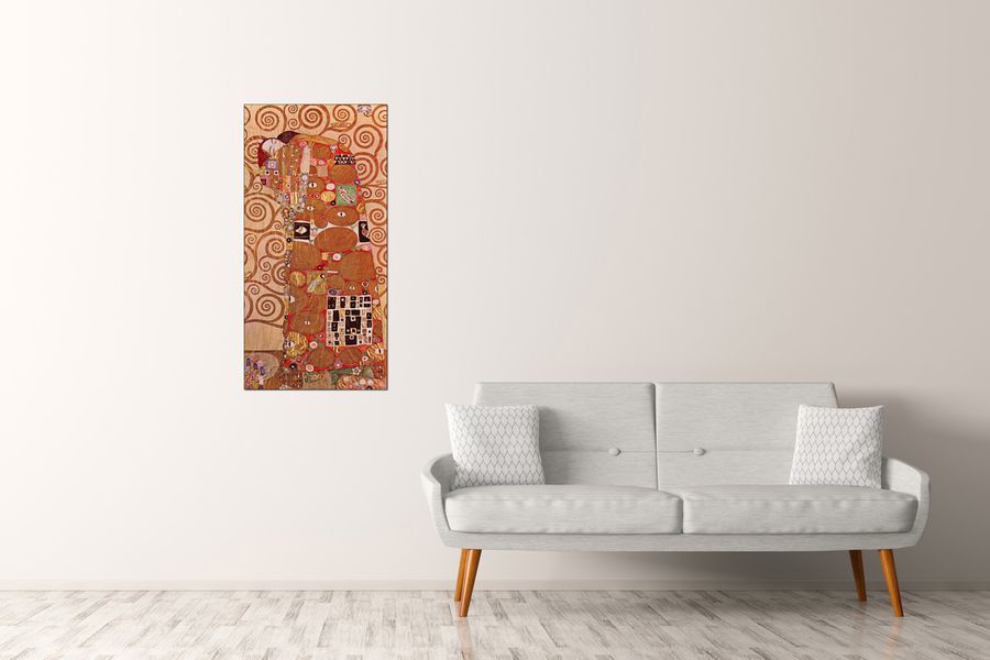 Klimt Gustav - Embrace, Decorative MDF Panel (50x100cm)