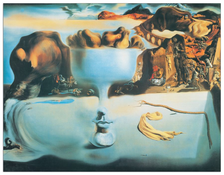 artopweb DalÌ - Apparition Of Face And Fruit Dish On A Beach Decorative MDF Panel (96x74cm)