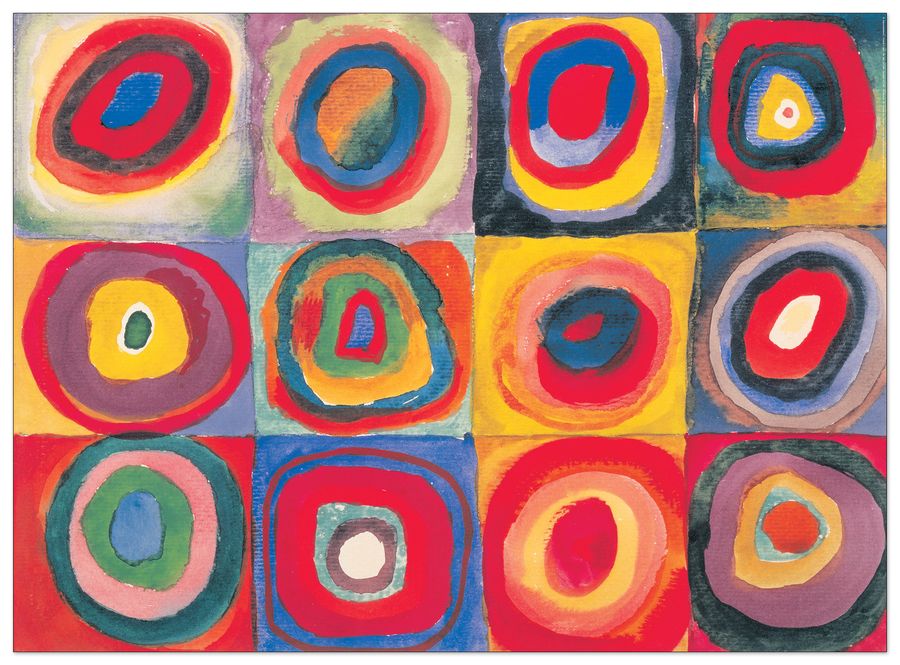 Kandinsky - Studio del colore, Decorative MDF Panel (110x80cm)