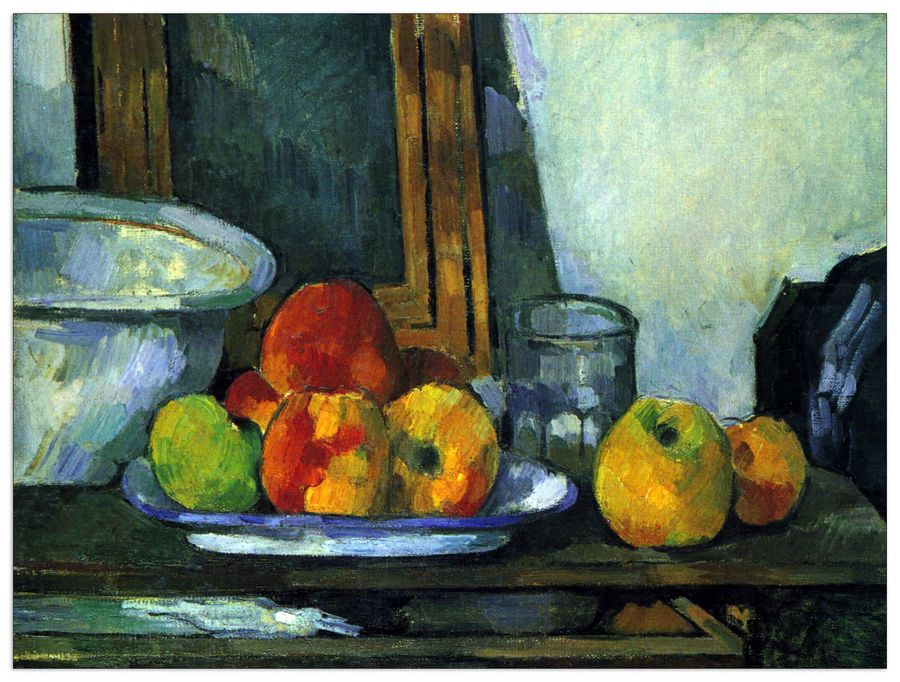 Cezanne Paul - Still-life with an open drawer, Decorative MDF Panel (80x60cm)