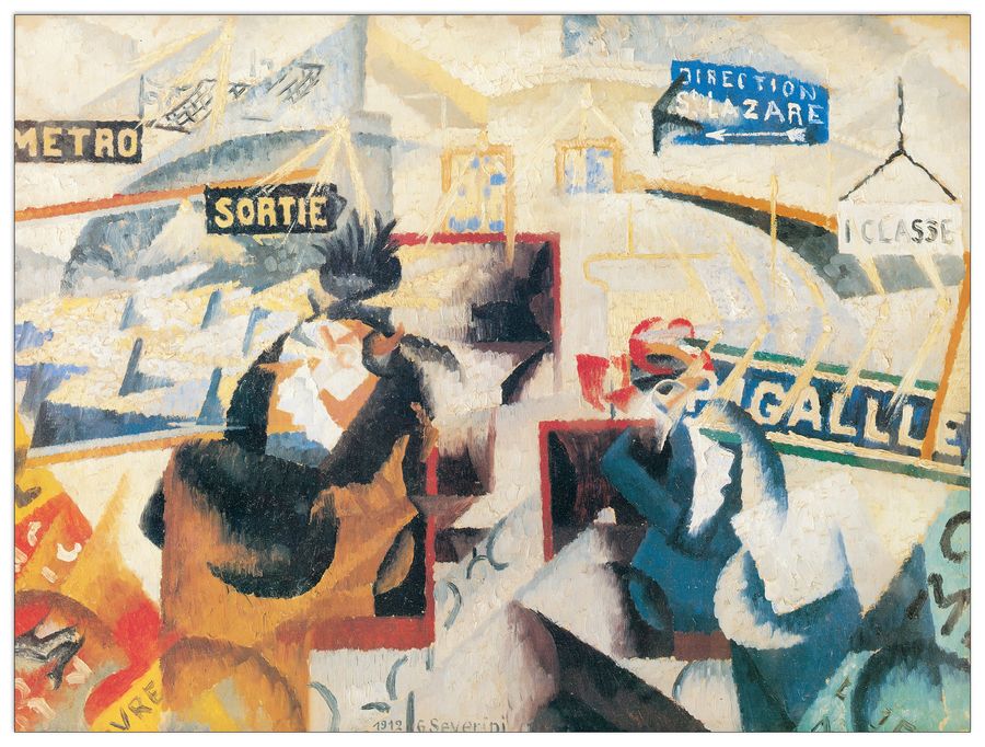 Severini - Nord Sud, 1912, Decorative MDF Panel (120x91cm)