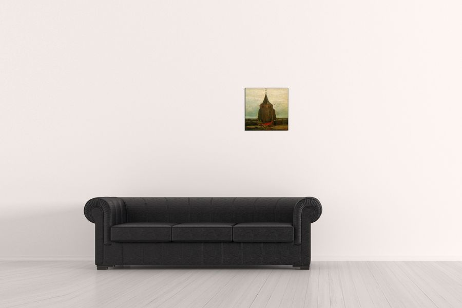 Van Gogh Vincent - Old Church, Decorative MDF Panel (30x30cm)