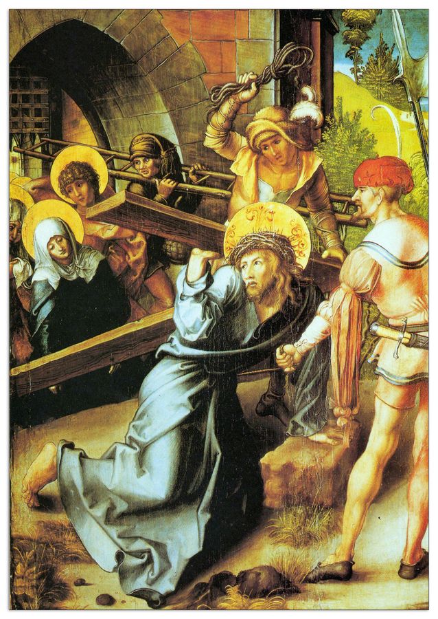 Albrecht Dürer - The seven Mary's pain - Crucifiction, Decorative MDF Panel (70x100cm)