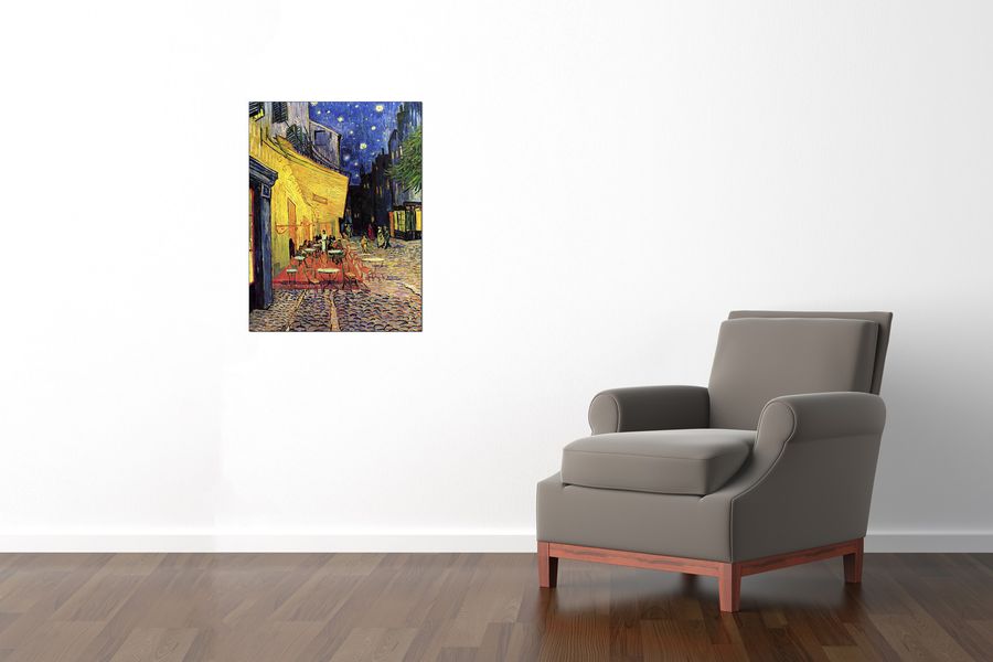 Van Gogh Vincent - The Cafe Terrace on the Place du Forum Arles at Night, Decorative MDF Panel (60x80cm)