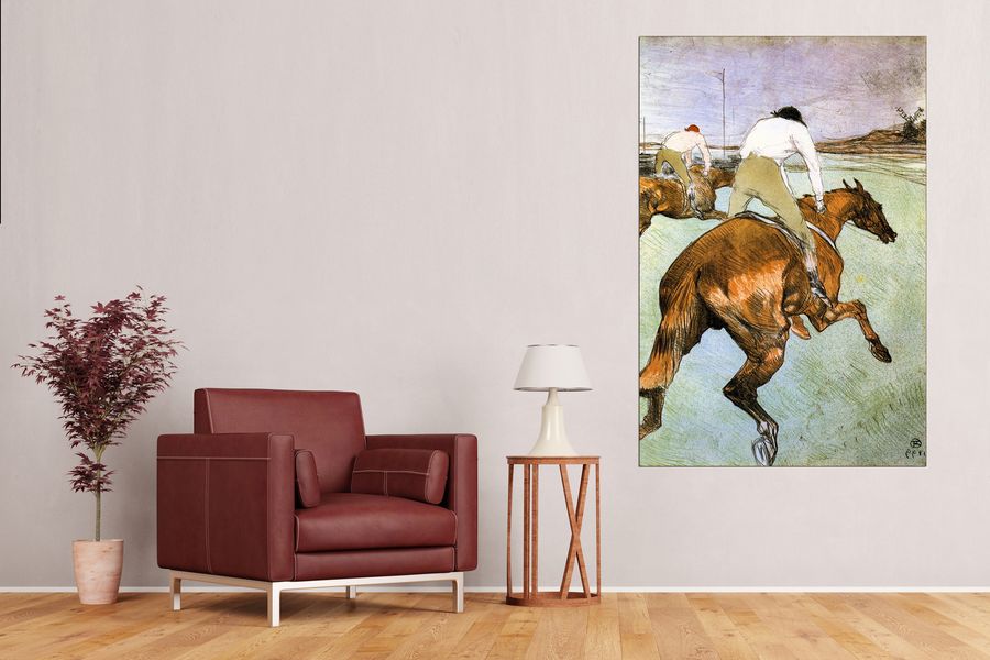 Toulouse-lautrec - The Jockey, Decorative MDF Panel (90x135cm)