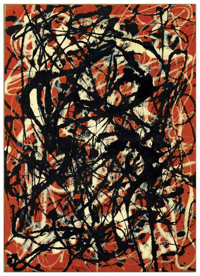 Pollock - Free Form, Decorative MDF Panel (60x83cm)