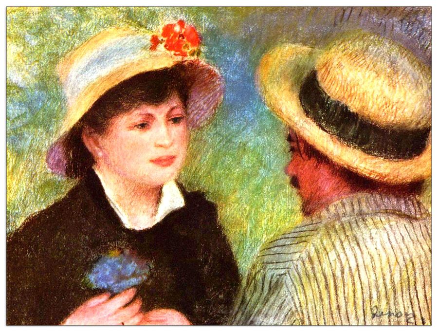 Renoir Pierre-auguste - Les Canotiers, Decorative MDF Panel (80x60cm)