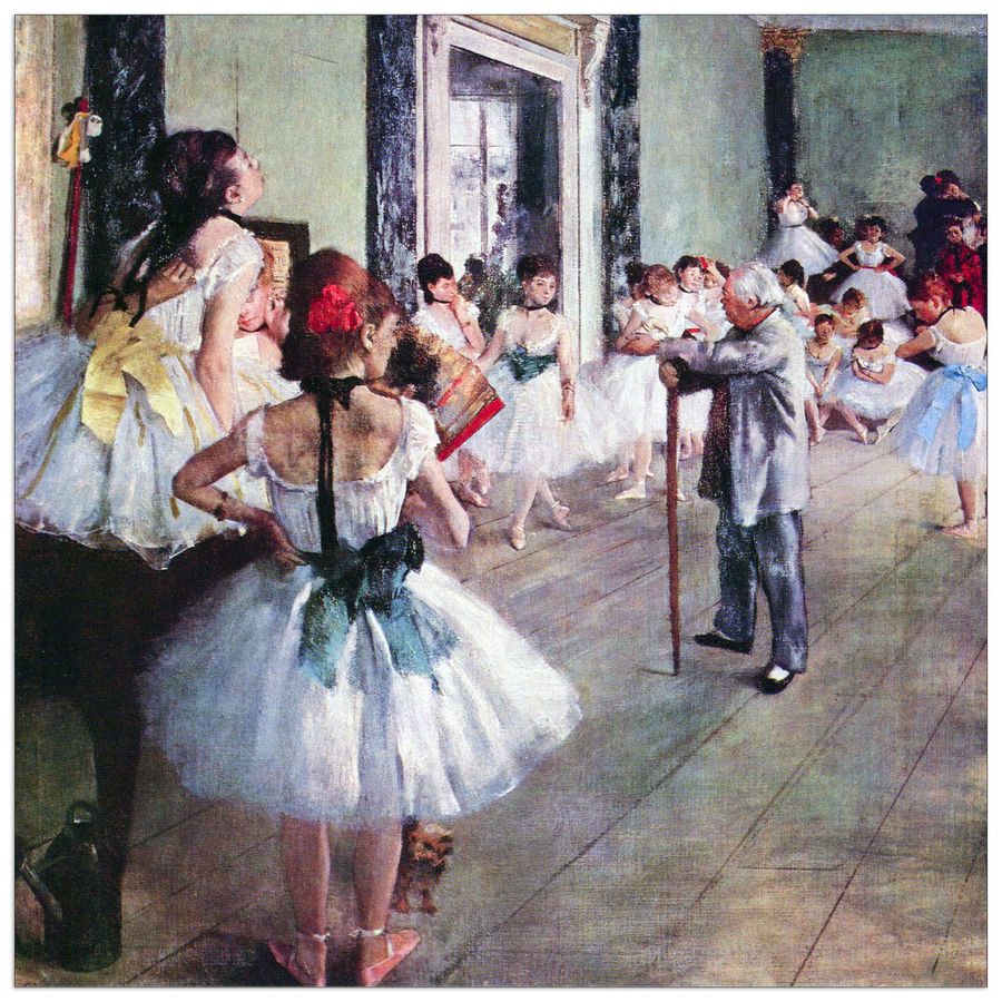 Degas Edgar - The dance class , Decorative MDF Panel (70x70cm)