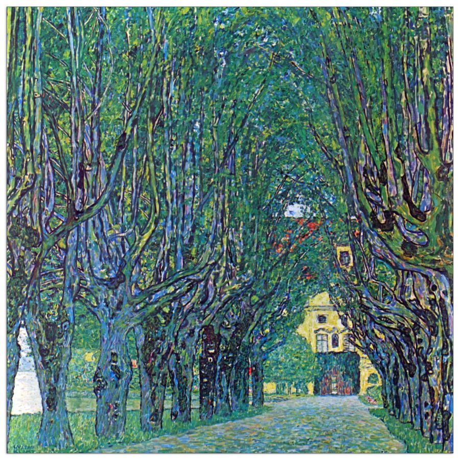 Klimt Gustav - Way to the Park, Decorative MDF Panel (70x70cm)