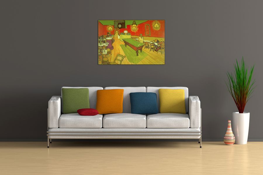 Van Gogh Vincent - Night Cafe II, Decorative MDF Panel (90x60cm)