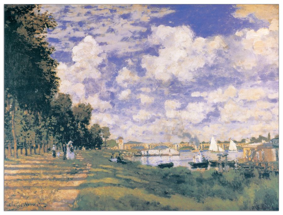 Monet - Le Bassin d'Argenteuil, Decorative MDF Panel (140x105cm)