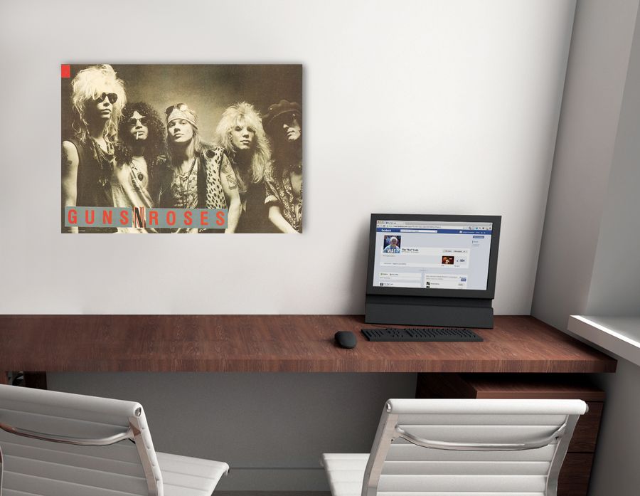 Null - Guns'n'Roses, Decorative MDF Panel (86x60cm)
