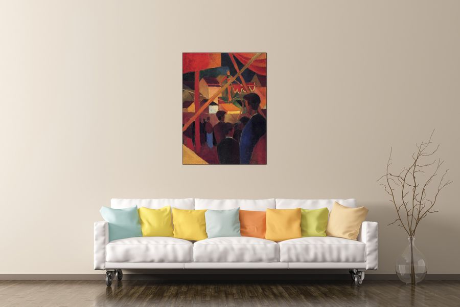 Macke August - Tightrope, Decorative MDF Panel (60x80cm)