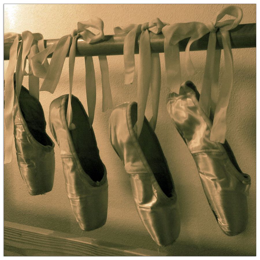 Art Studio - Dance shoes, Decorative MDF Panel (30x30cm)