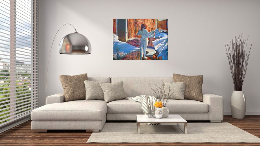 Degas Edgar - Women at the toilet 3, Decorative MDF Panel (80x60cm)